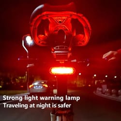 usb rechargeable led bicycle taillight, 200 lumen red rear light for mtb and road bikes, waterproof cycling safety lamp