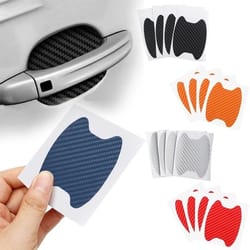 car door sticker carbon fiber scratches resistant cover for auto handle protection & exterior styling