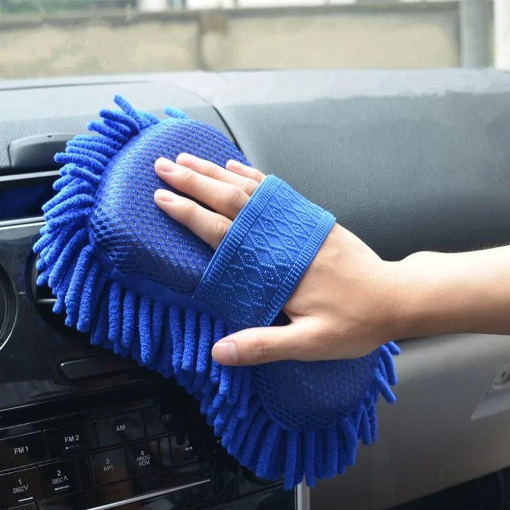 Premium Microfiber Car Cleaning Brush Glove Auto Washing Sponge Towel And Detailing Accessory 3
