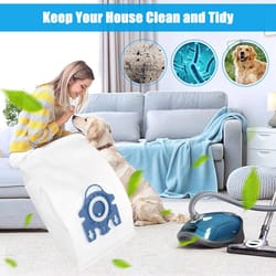 disposable vacuum cleaner collection bags with filters