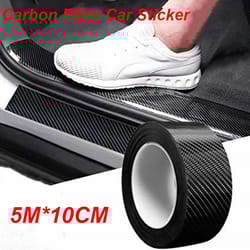 carbon fiber car protective strip,5m anti-scratch tape for door sills & rearview mirrors,waterproof diy paint protection