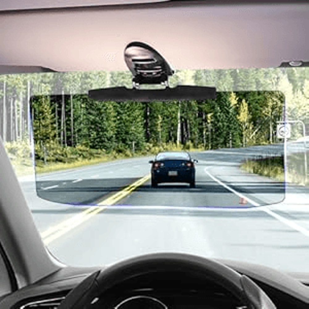 Car Anti Glare Mirror Sun Visor, Anti UV Strong Light Vehicle Sunshade