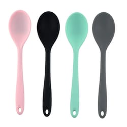 1pcs multi-purpose stirring spoon: silicone/wooden soup spoon for household cooking utensils - kitchen accessories
