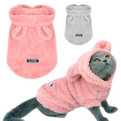 warm winter pet clothes: cat & dog coat for small/medium breeds
