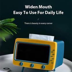 multifunctional tissue box holder: creative tv & desktop storage for home & hotel decor