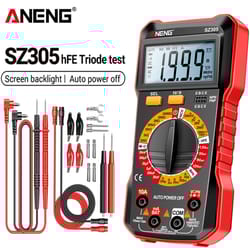 1999 count professional multimeter, ac/dc voltage tester, ammeter, capacitor & electrician detector tool