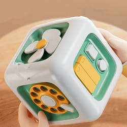 6 in 1 montessori educational toys sensory busy board baby practice skills drawer cube fidget educational toys