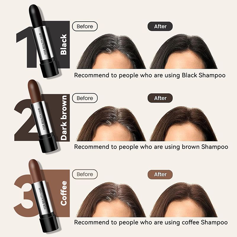 Instant OneTime Hair Dye Pen Lipstick Style Temporary Hair Dye to Cover White Hair Modify Cream