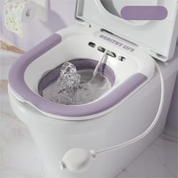 pregnant women sitz bath tub folding toilet basin for postpartum care & hemorrhoid relief