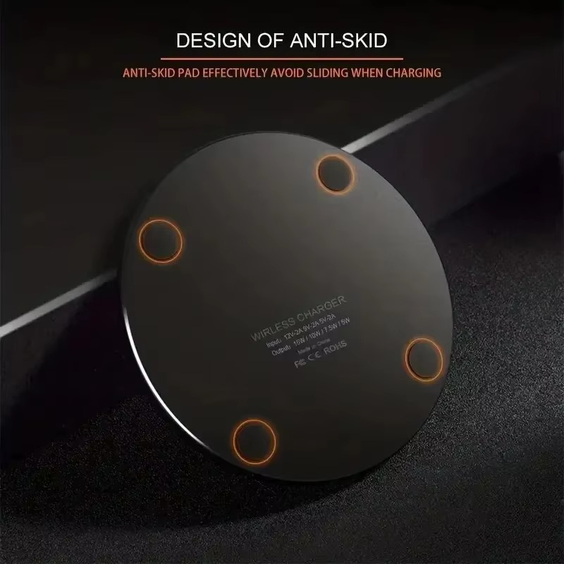 30W Fast Wireless Charger Pad QiCertified Charging Station for iPhone 151413 Samsung S23S22 X