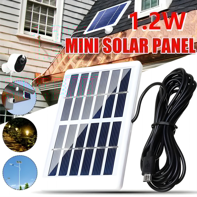 Portable Solar Panel Charger 6V 12W MonocrystallinePolycrystalline Power Module for USB Devices