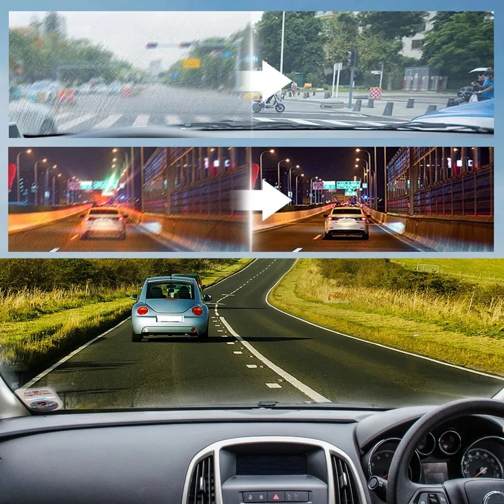 Powerful Car Glass Cleaning Paste Anti-Fog, Waterproof Windshield Cleaner for Spotless Rearview Mirrors