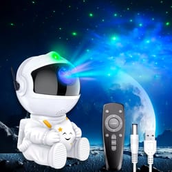 astronaut galaxy star projector, led night light for children's bedroom & ceiling decoration