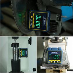 magnetic digital angle finder protractor inclinometer level cube with backlight