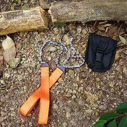 portable 11-teeth hand-drawn wire saw,outdoor survival saw chain for camping, hiking & emergency use