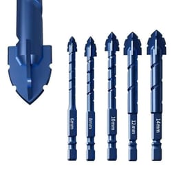 high hardness eccentric drill bit set, precision drilling for glass, tile, ceramic, rock, and slabs with offset cutting