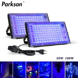 waterproof led uv blacklight 50w/100w, ultraviolet floodlight for stage lighting & glow parties