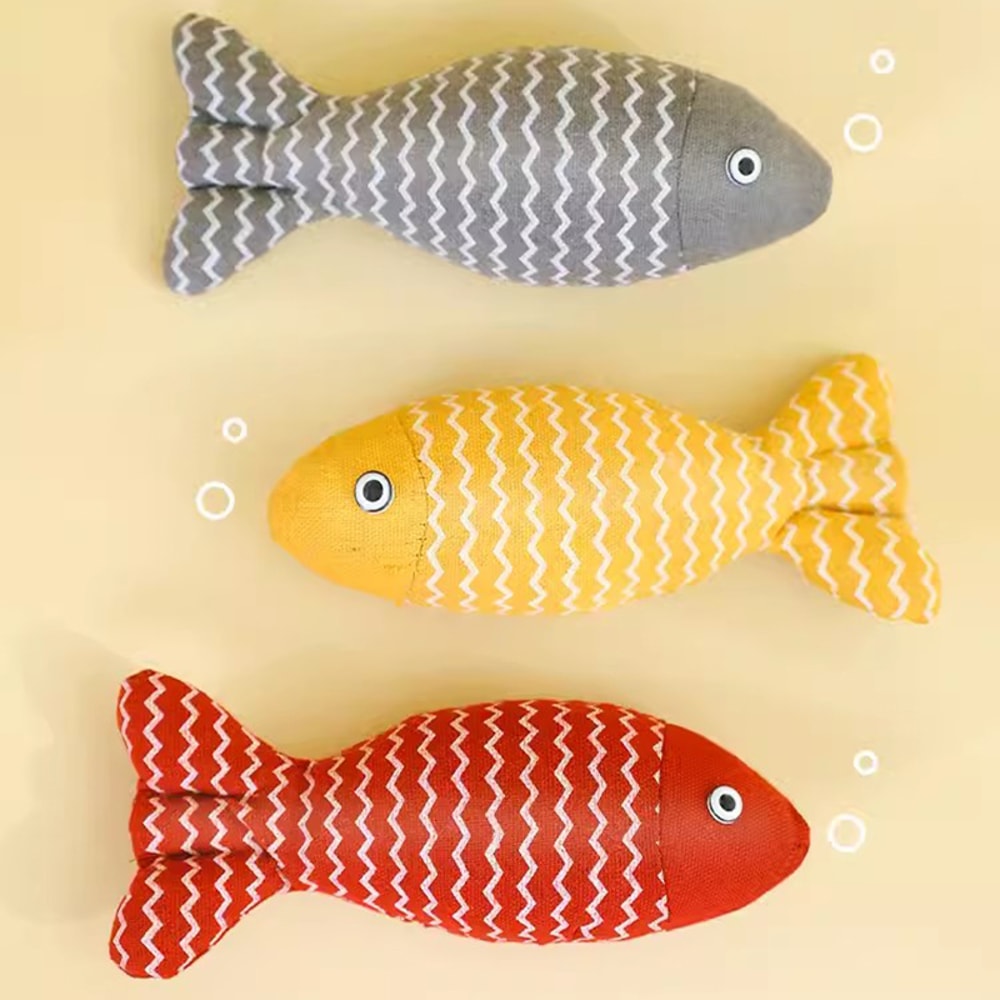 Interactive Cat Fish Toy Plush Catnip Simulation Fish For Kittens Cats 3