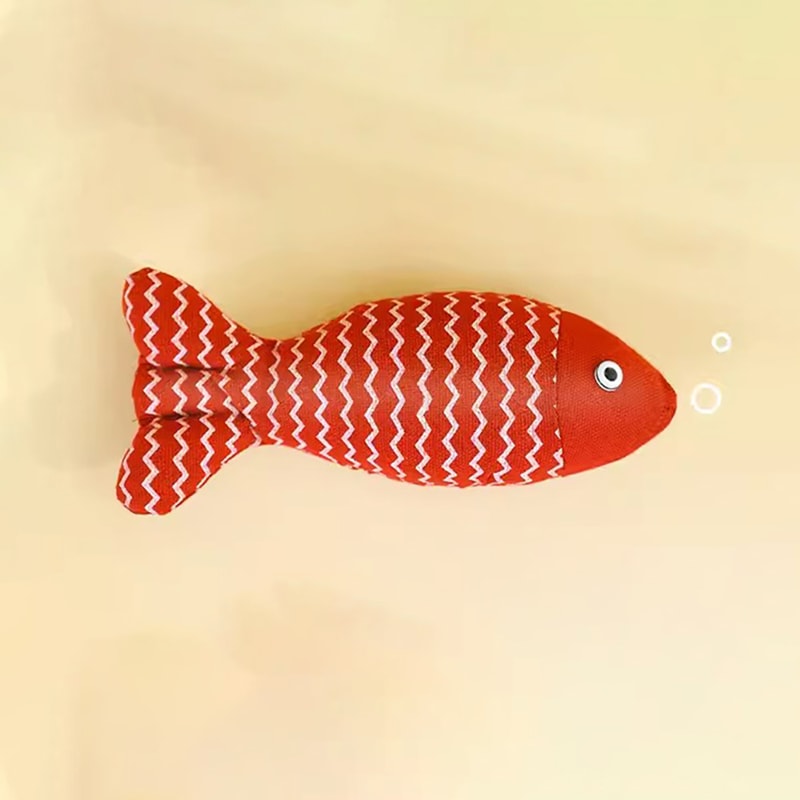 Interactive Cat Fish Toy Plush Catnip Simulation Fish For Kittens Cats 6