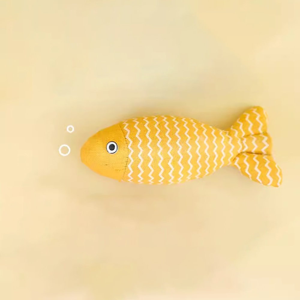 Interactive Cat Fish Toy Plush Catnip Simulation Fish For Kittens Cats 7