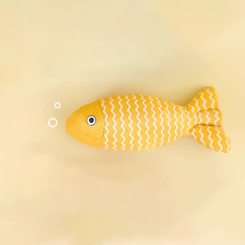 Interactive Cat Fish Toy Plush Catnip Simulation Fish For Kittens Cats 7