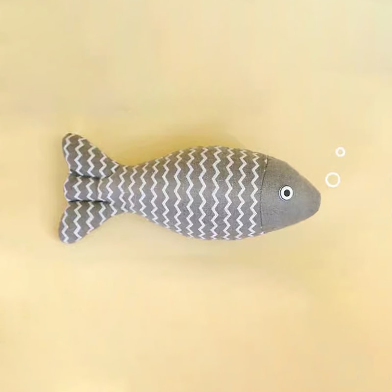 Interactive Cat Fish Toy Plush Catnip Simulation Fish For Kittens Cats 8