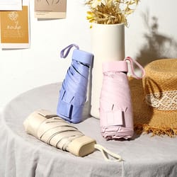 compact travel umbrella, rainproof & sun protection parasol for sunny & rainy days