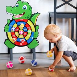 educational games dart board baby toy, sticky ball montessori indoor sports for children