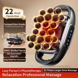 22-head fascia gun high-frequency vibration body massage gun for back, waist, neck shoulder deep muscle for pain relief