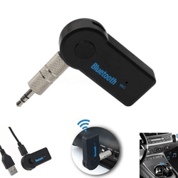 bluetooth aux audio stereo receiver, wireless music & hands free calling adapter for car/home