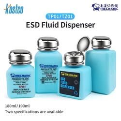 industrial stainless steel mechanic anti-static alcohol dispenser bottle for motherboard cleaning, pcb repair