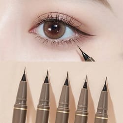 waterproof ultra thin eyeliner pen for lower eyelash, black brown lying silkworm eye liner pencil, smooth & long-lasting