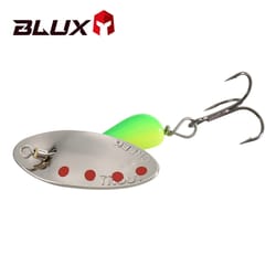 metal rotating blade spinner, copper brass hard spoon lure for trout & freshwater creek fishing
