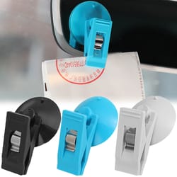 suction cup clip car interior window clip, ticket holder clamp, bill card fastener clip car accessories