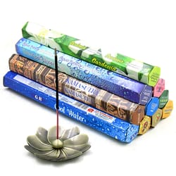 20 sticks indian incense, white sage, lavender, sea breeze & love for meditation, yoga, purifying air & aromatherapy