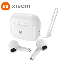 xiaomi bluetooth in-ear earbud headset, hifi stereo sport earphones with mic, original wireless game headphone lanyard