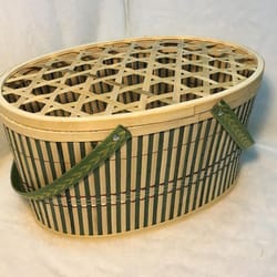 handmade woven bamboo decorative egg basket, fresh easter props, eggs storage, countertop small storage