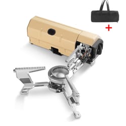 camping cassette stove,portable gas burner for outdoor cooking,folding stainless steel stove for hiking,picnics & travel