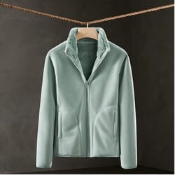 versatile winter coat, new fleece womens outdoor clothing, double sided warm jacket, leisure sports fashion