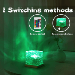 ocean wave projector light with moving water ripples for relaxing room ambience