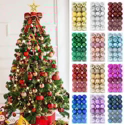 christmas tree ornaments: xmas hanging balls for home party decor - 2023 new year gift, noel navidad