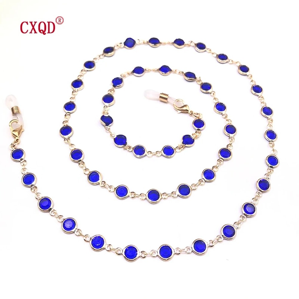 Oaq7ColorfulCrystalBeadEyeglassHolderFashionGlassesChainForWomenEyeAccessoriesEyewearSt
