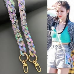 iridescent acrylic chunky chain straps: diy handbag & necklace jewelry accessories by fishsheep