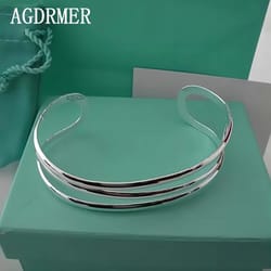 925 sterling silver bangle: elegant, solid & smooth bracelet for women - perfect charm jewelry gift for parties & birthd