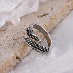 creative wing design 925 sterling silver rings: hip hop, vintage style couples' jewelry for parties & birthdays