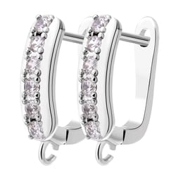 juya 18k gold silver-plated earwire: basic anti-allergy earring hooks & clasps - diy accessories