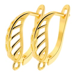 juya 24 pcs diy anti-allergy 18k gold & silver plated ear wire hooks for women earrings - schwenzy fastener accessories