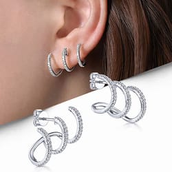 925 sterling silver stud earrings: creative vintage unusual irregular metal jewelry for women & men