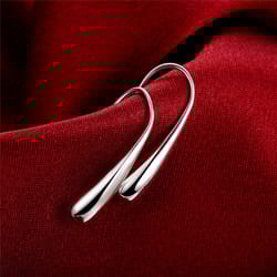 925 sterling silver raindrop stud earrings for women: elegant wedding & party fashion jewelry