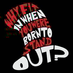 why fin in when you were born to stand out svg, dr seuss svg, dr. seuss clipart, cat in the hat svg, digital download
